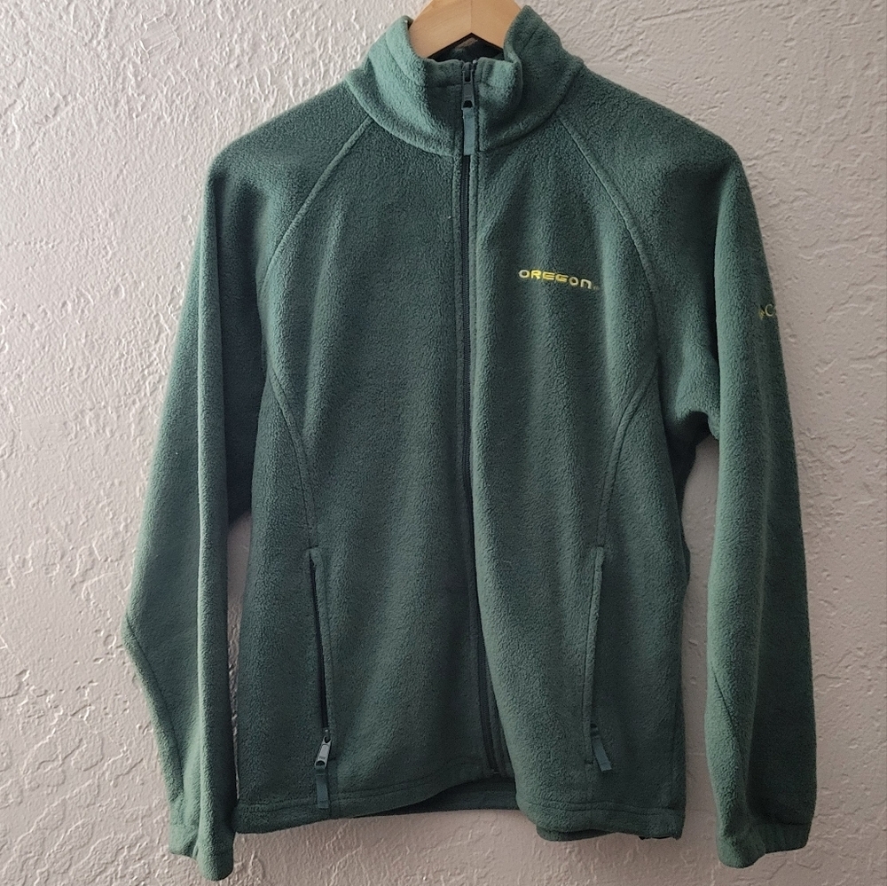 Columbia Oregon Ducks Fleece Jacket Size Small